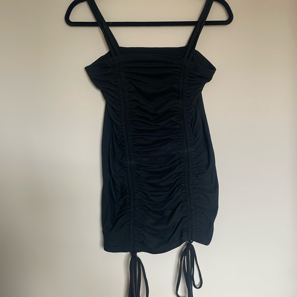 Spaghetti Strap Black mini dress